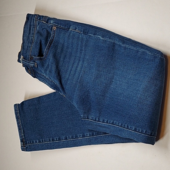 Lands' End Denim High Rise 7/8 Slim Ankle Jeans Size 4 - Picture 9 of 10